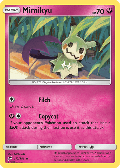 Mimikyu, Team Up 112