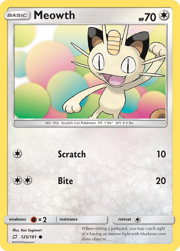 Meowth, Team Up 125