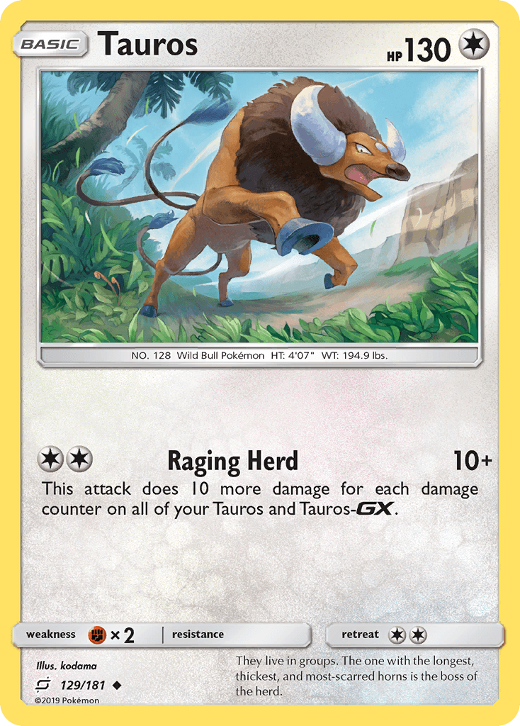 Tauros, Team Up 129