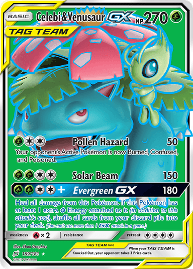 Celebi & Venusaur-GX, Team Up 159