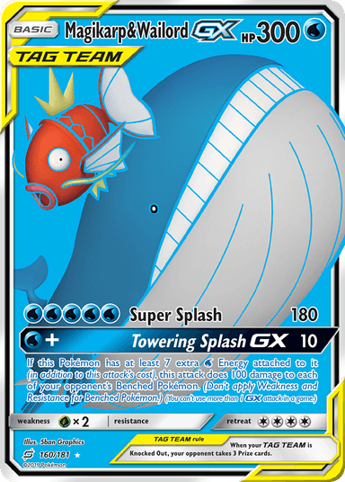 Magikarp & Wailord-GX, Team Up 160