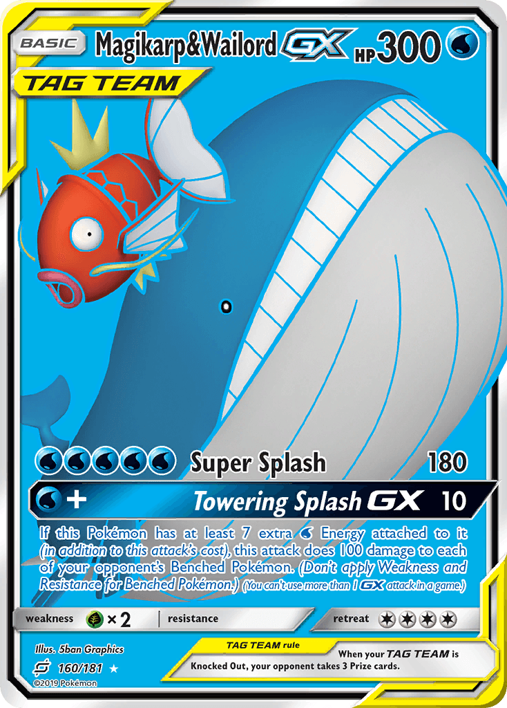 Magikarp & Wailord-GX, Team Up 160