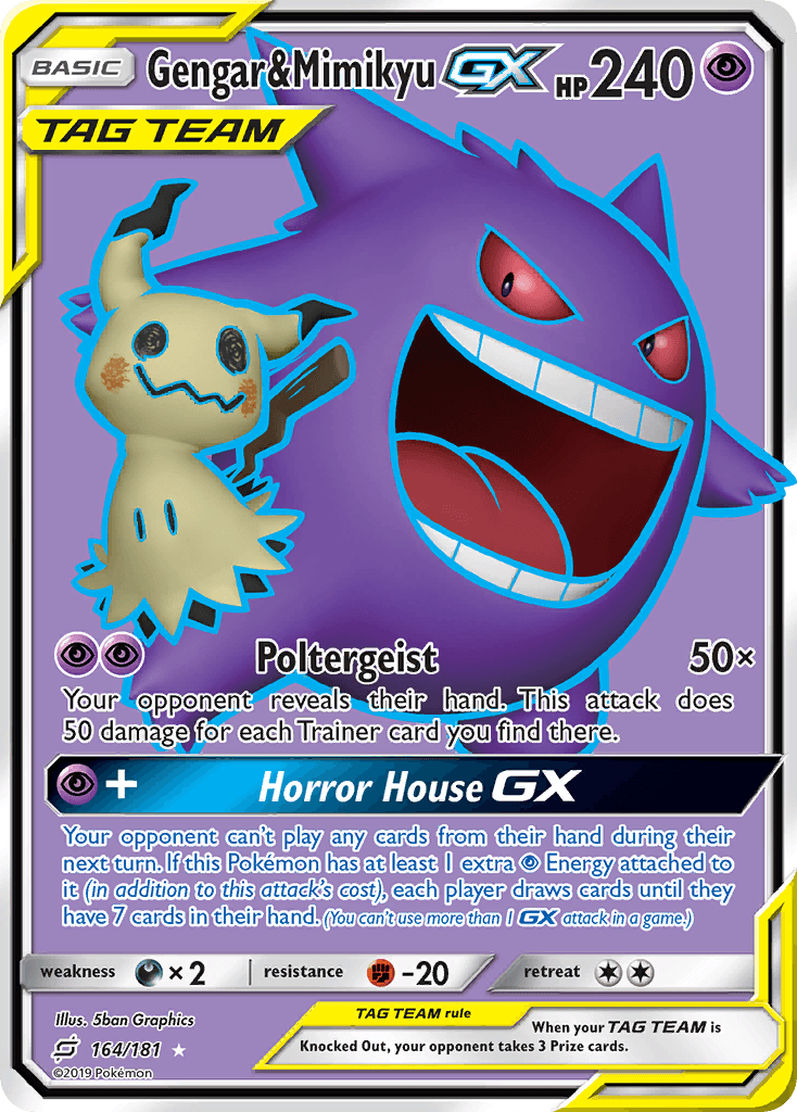 Gengar & Mimikyu-GX, Team Up 164
