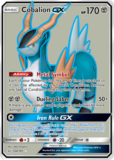 Cobalion-GX, Team Up 168