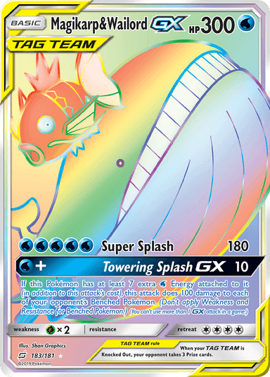 Magikarp & Wailord-GX, Team Up 183