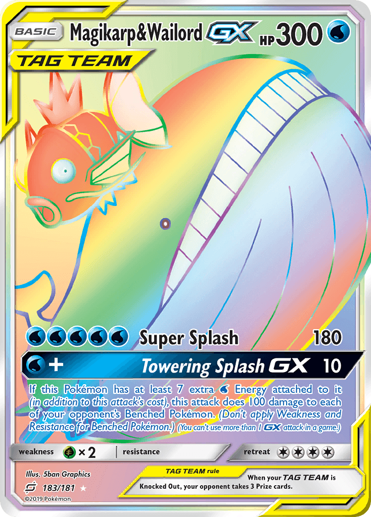 Magikarp & Wailord-GX, Team Up 183