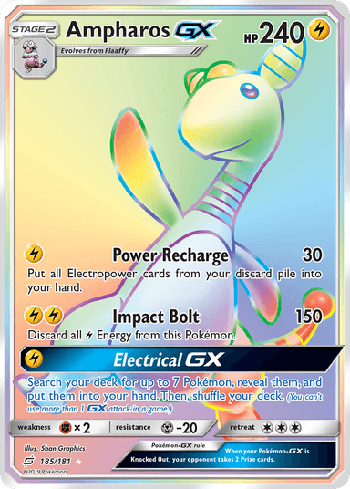 Ampharos-GX, Team Up 185