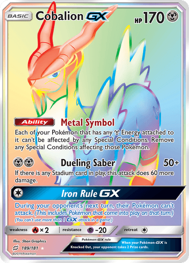 Cobalion-GX, Team Up 189
