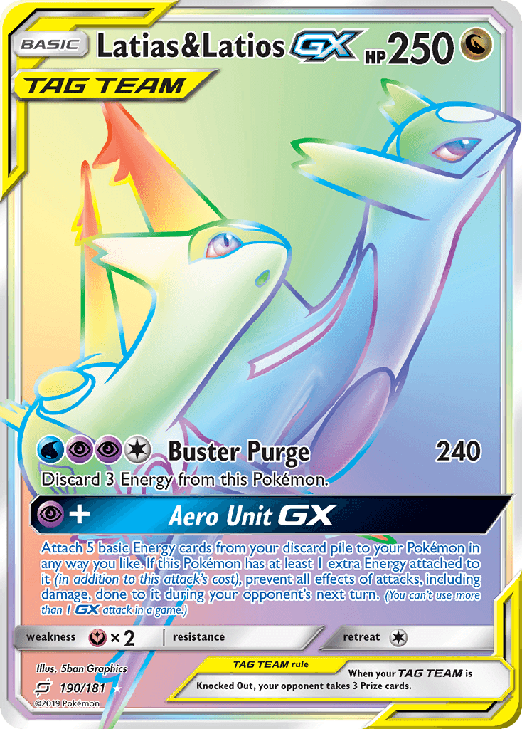 Latias & Latios-GX, Team Up 190