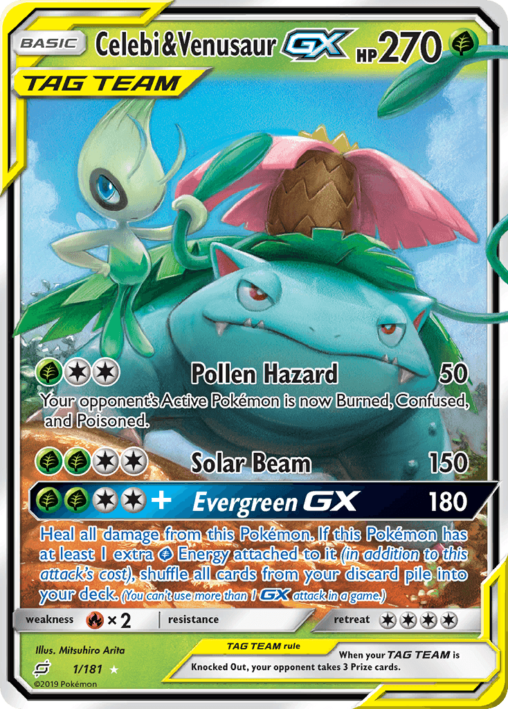 Celebi & Venusaur-GX, Team Up 1