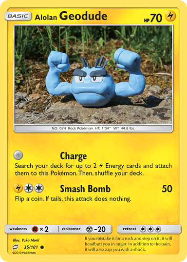 Alolan Geodude, Team Up 35