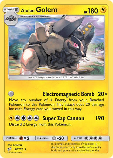 Alolan Golem, Team Up 37