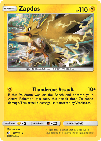 Zapdos, Team Up 40