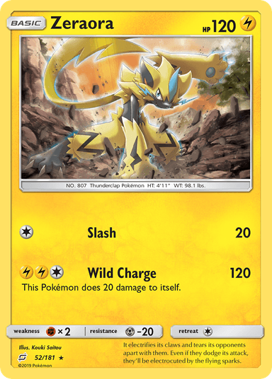 Zeraora, Team Up 52