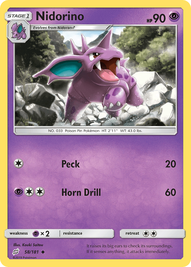 Nidorino, Team Up 58