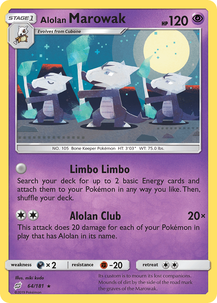 Alolan Marowak, Team Up 64