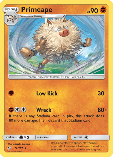 Primeape, Team Up 72