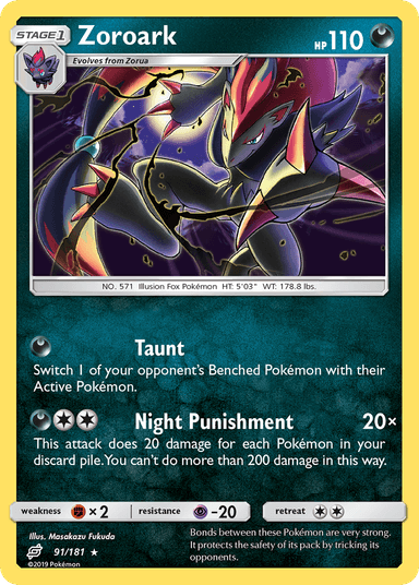 Zoroark, Team Up 91