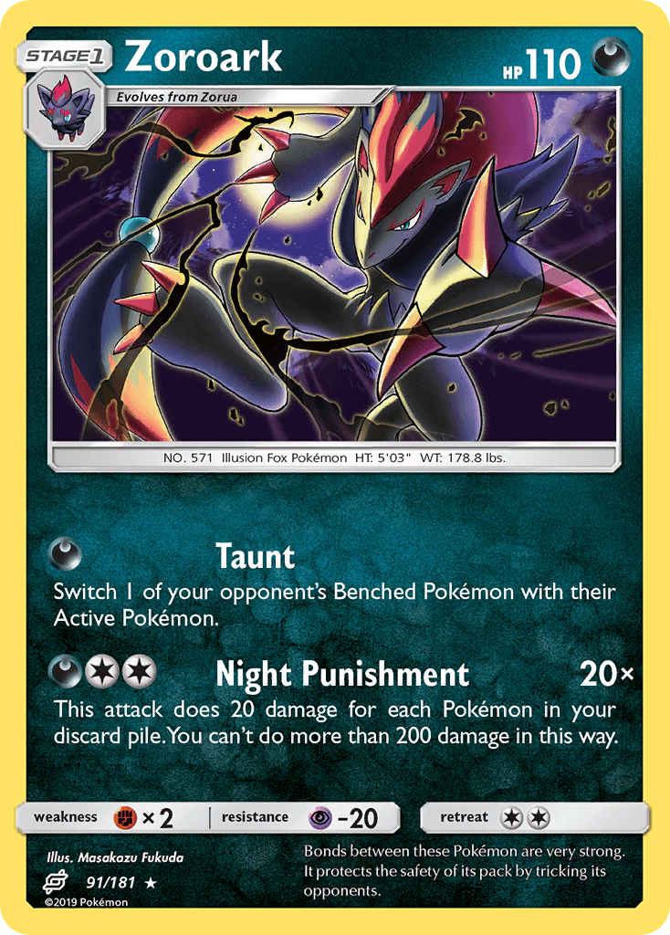 Zoroark, Team Up 91