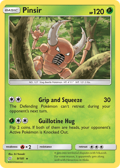 Pinsir, Team Up 9