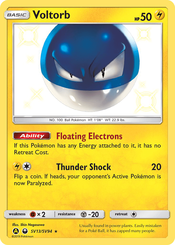 Voltorb, Hidden Fates Shiny Vault SV13