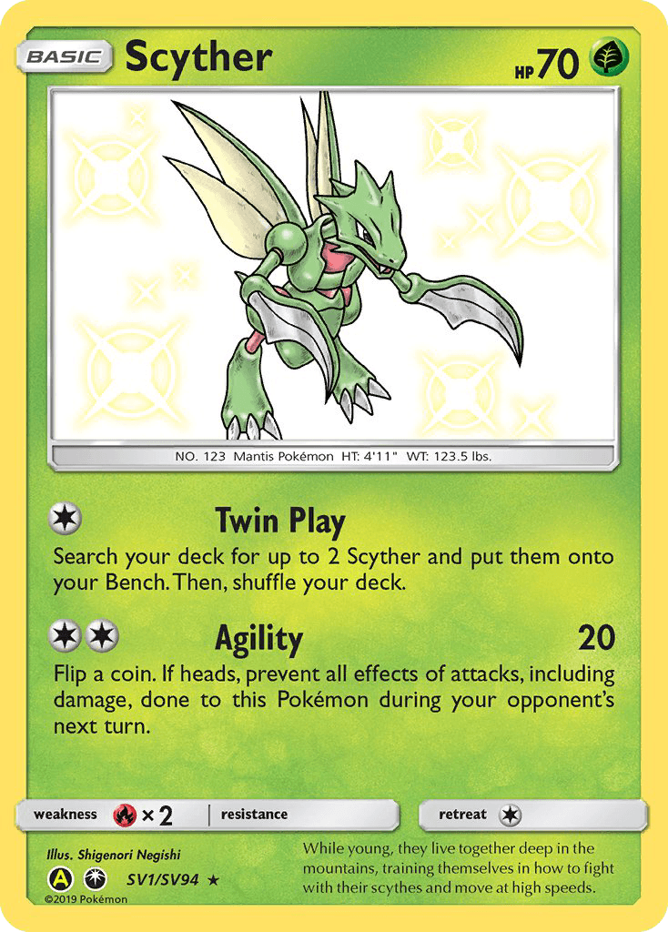 Scyther, Hidden Fates Shiny Vault SV1