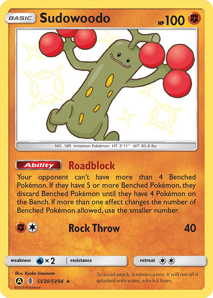 Sudowoodo, Hidden Fates Shiny Vault SV20