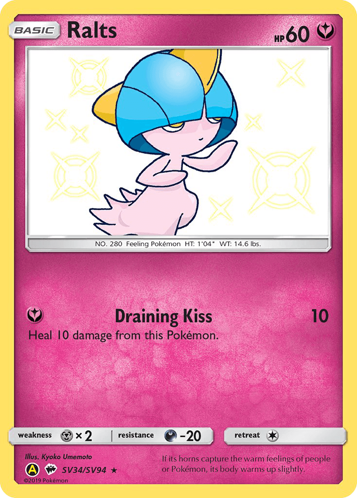 Ralts, Hidden Fates Shiny Vault SV34