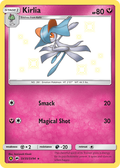 Kirlia, Hidden Fates Shiny Vault SV35
