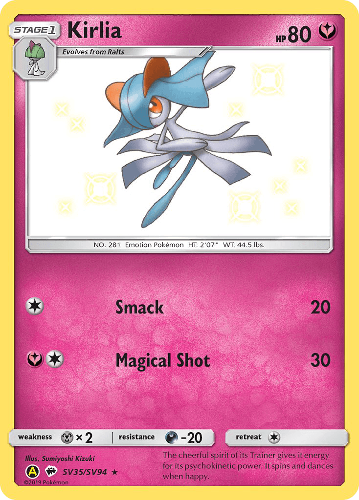 Kirlia, Hidden Fates Shiny Vault SV35