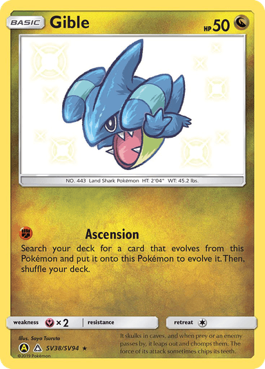 Gible, Hidden Fates Shiny Vault SV38