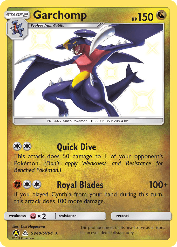 Garchomp, Hidden Fates Shiny Vault SV40