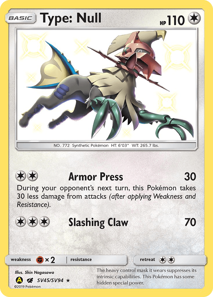 Type: Null, Hidden Fates Shiny Vault SV45