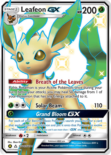 Leafeon-GX, Hidden Fates Shiny Vault SV46