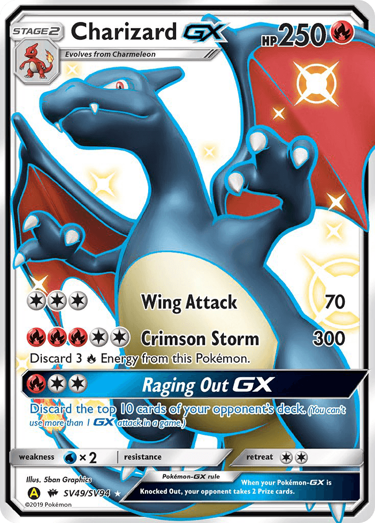 Charizard-GX, Hidden Fates Shiny Vault SV49