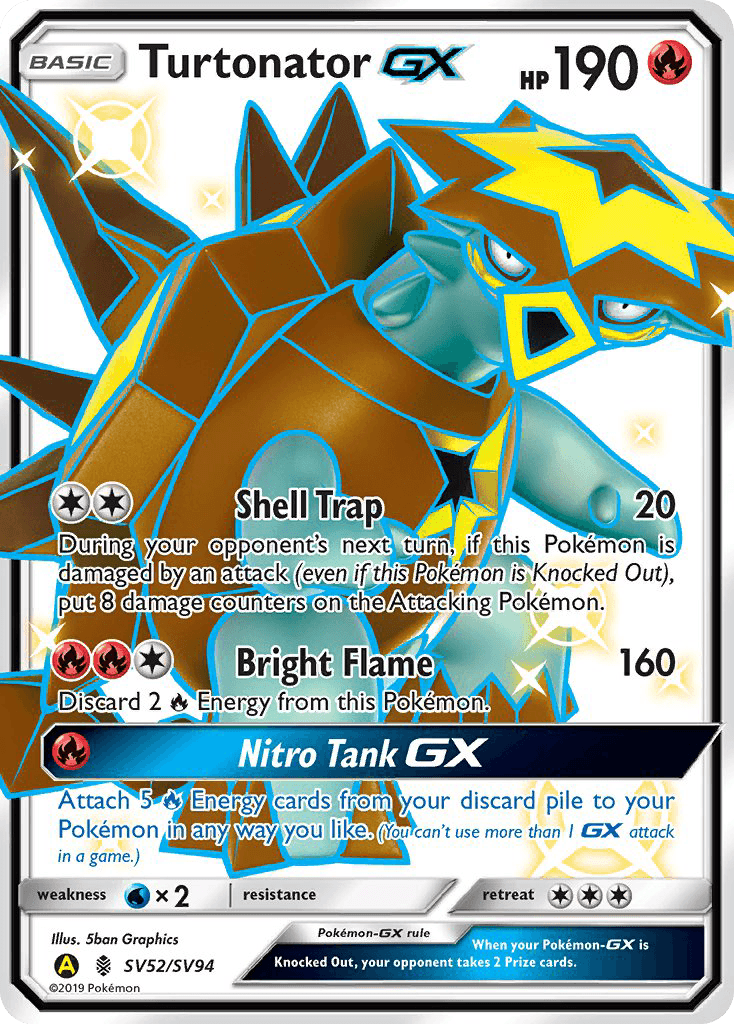 Turtonator-GX, Hidden Fates Shiny Vault SV52