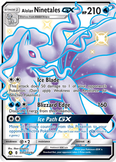 Alolan Ninetales-GX, Hidden Fates Shiny Vault SV53