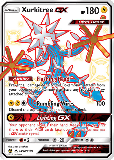 Xurkitree-GX, Hidden Fates Shiny Vault SV58