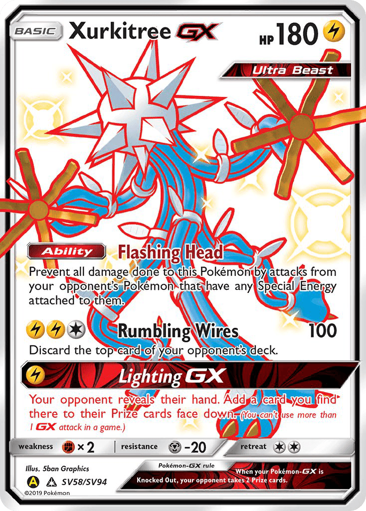 Xurkitree-GX, Hidden Fates Shiny Vault SV58