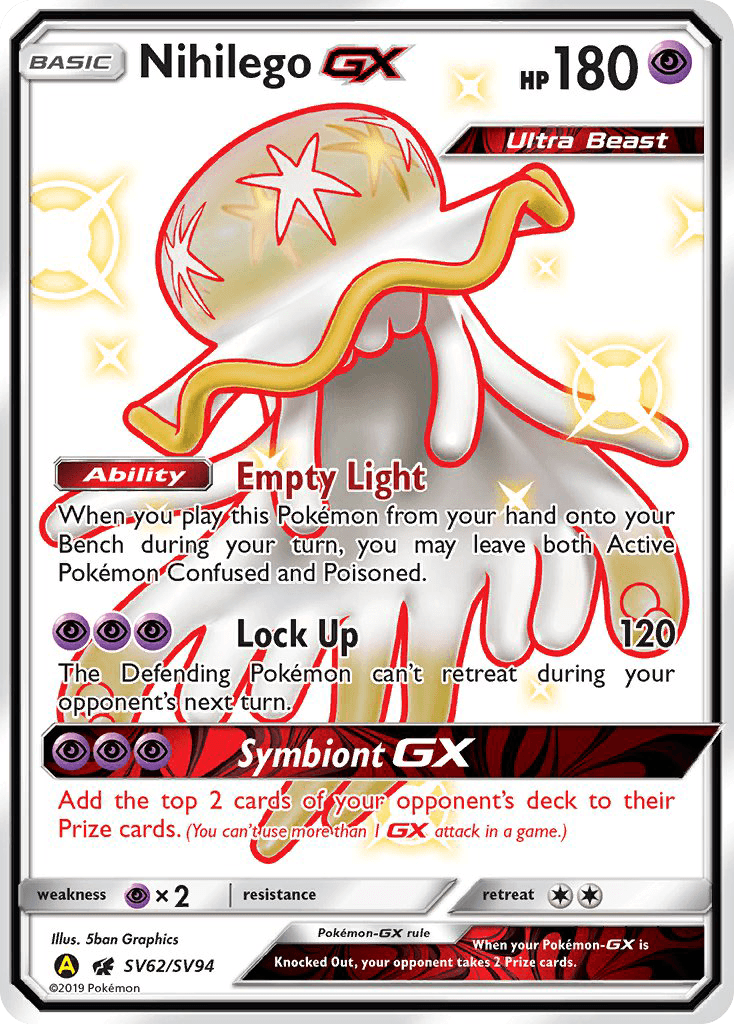 Nihilego-GX, Hidden Fates Shiny Vault SV62