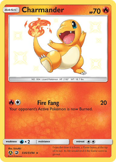 Charmander, Hidden Fates Shiny Vault SV6