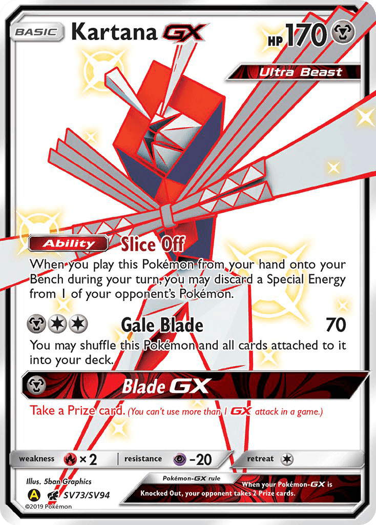 Kartana-GX, Hidden Fates Shiny Vault SV73