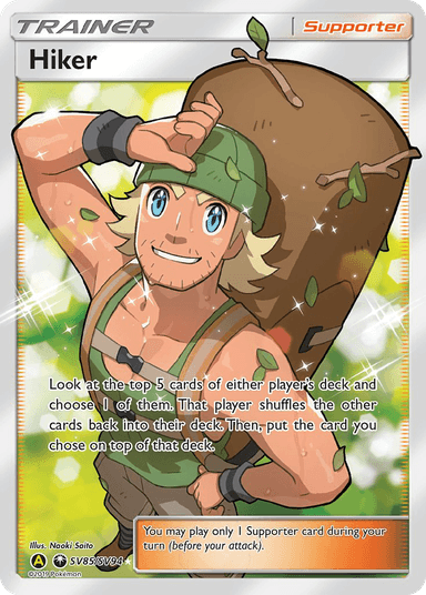 Hiker, Hidden Fates Shiny Vault SV85