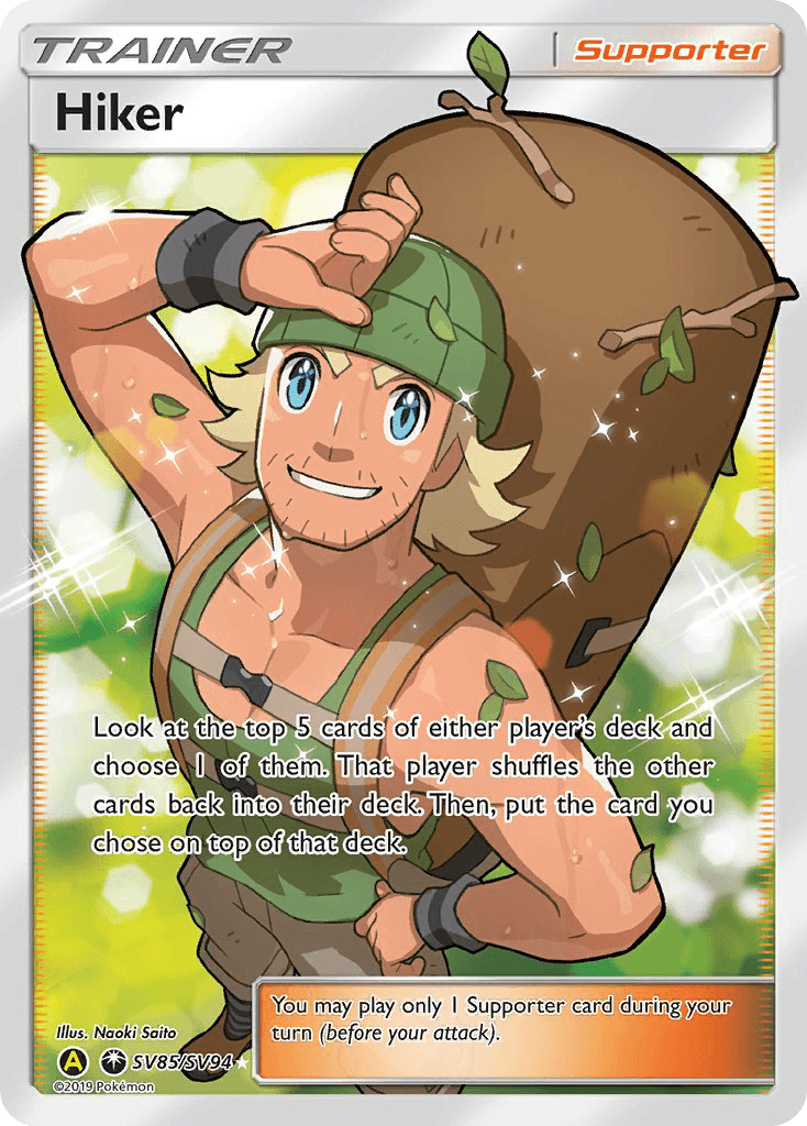 Hiker, Hidden Fates Shiny Vault SV85