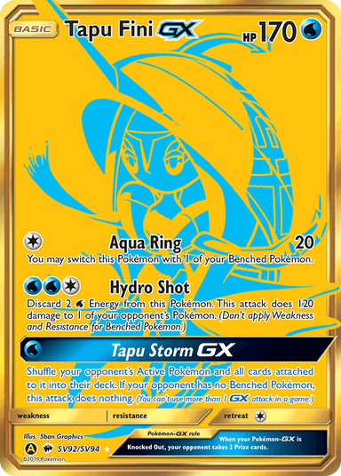 Tapu Fini-GX, Hidden Fates Shiny Vault SV92
