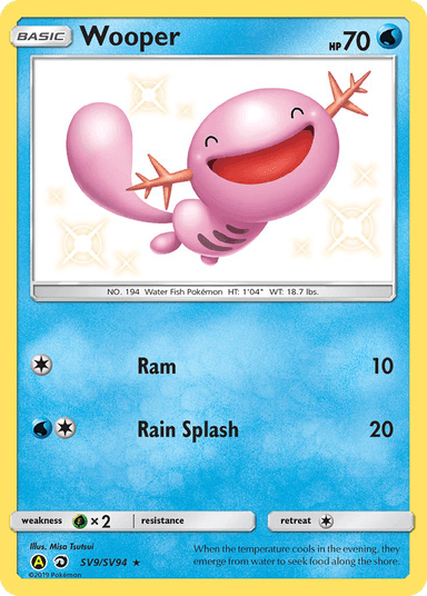 Wooper, Hidden Fates Shiny Vault SV9