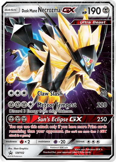 Dusk Mane Necrozma-GX, SM Black Star Promos SM102