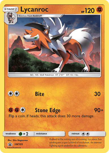 Lycanroc, SM Black Star Promos SM105