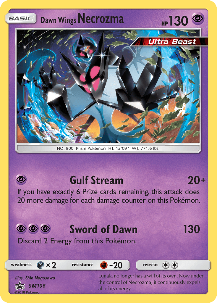 Dawn Wings Necrozma, SM Black Star Promos SM106