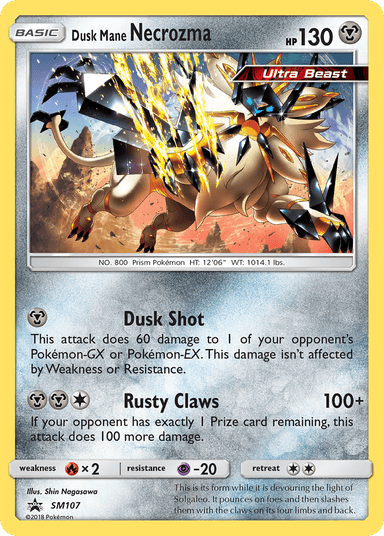 Dusk Mane Necrozma, SM Black Star Promos SM107